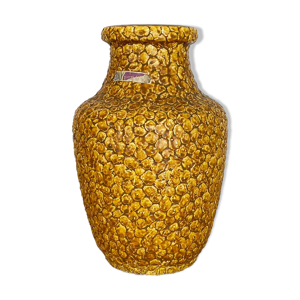 Vase « contura » en poterie de lave grasse super colorée par bay ceramics, allemagne, années 1950