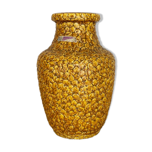 Vase « contura » en poterie de lave grasse super colorée par bay ceramics, allemagne, années 1950