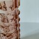 Vintage pink pressed glass vase – Windsor Rosaline model by Luminarc