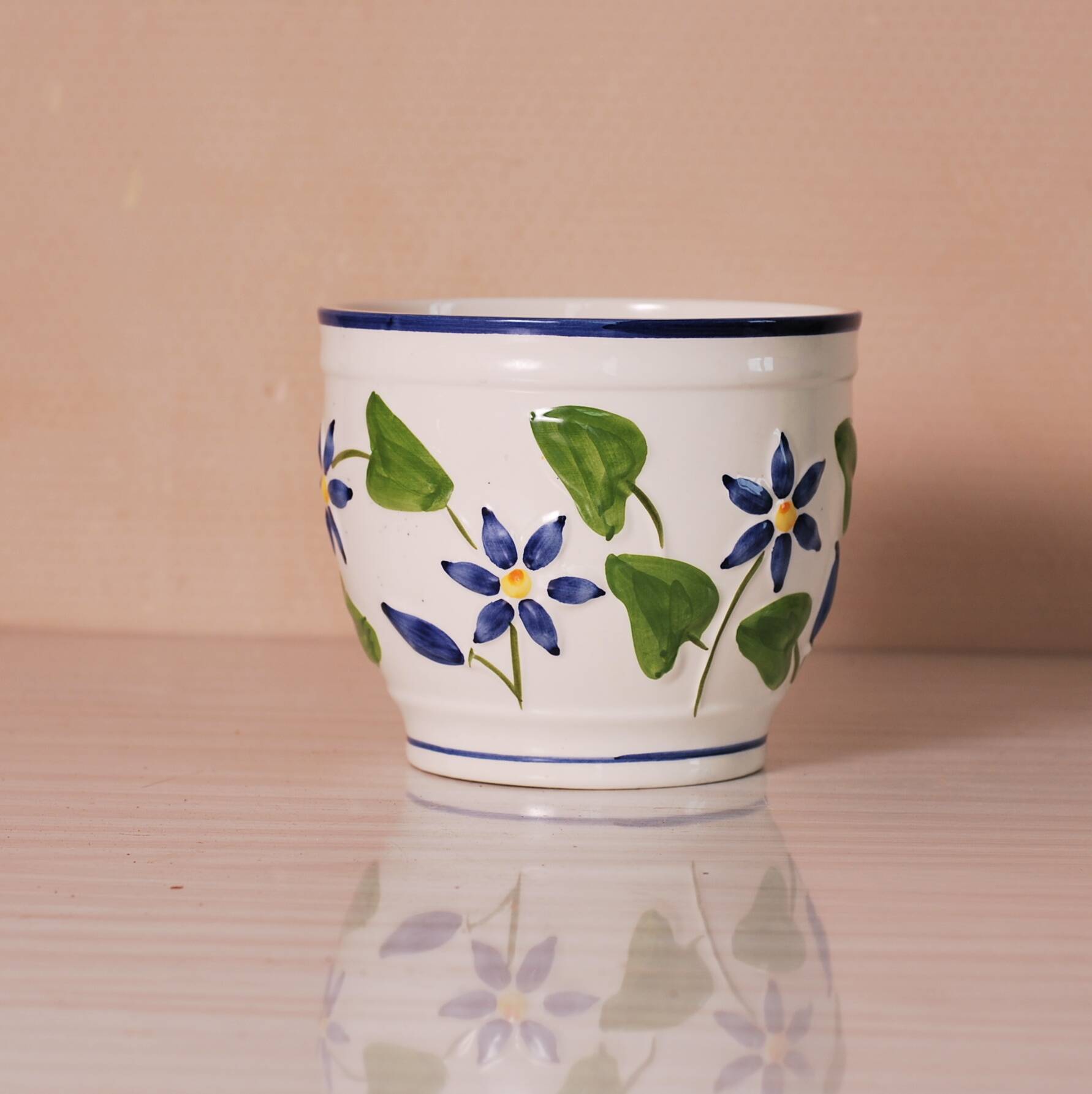 painted flowerpot