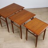 Tables gigognes scandinave en teck, 1960