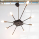 Xxl 8 arm vintage 80s spider luster