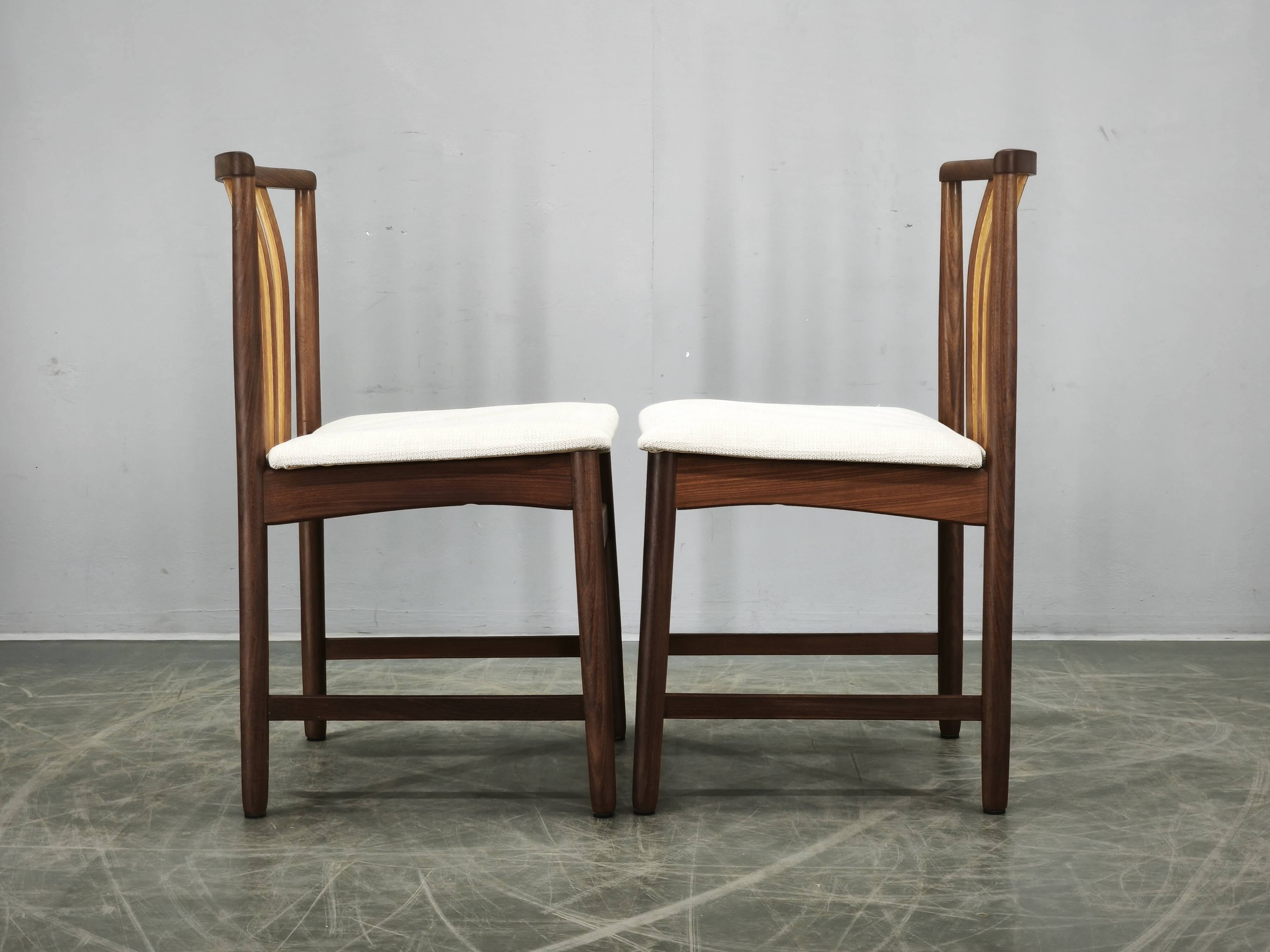 Set of Four Danish Teak Dining Chairs, Scandinavia, 1960s
