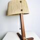 Hemp String & Teak Wood Table Lamp By Ib Fabiansen For Fog & Mørup, Denmark 1950S