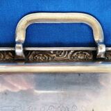 Large silver metal top