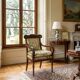 Antique Louis-Philippe armchair in mahogany, Italy, 19th century.