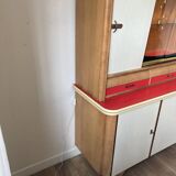 Vintage Formica wood sideboard