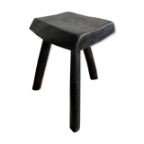 Black brutalist tripod stool