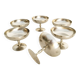 Ice cream or sorbet cups, set of 6, in 18/10 stainless steel