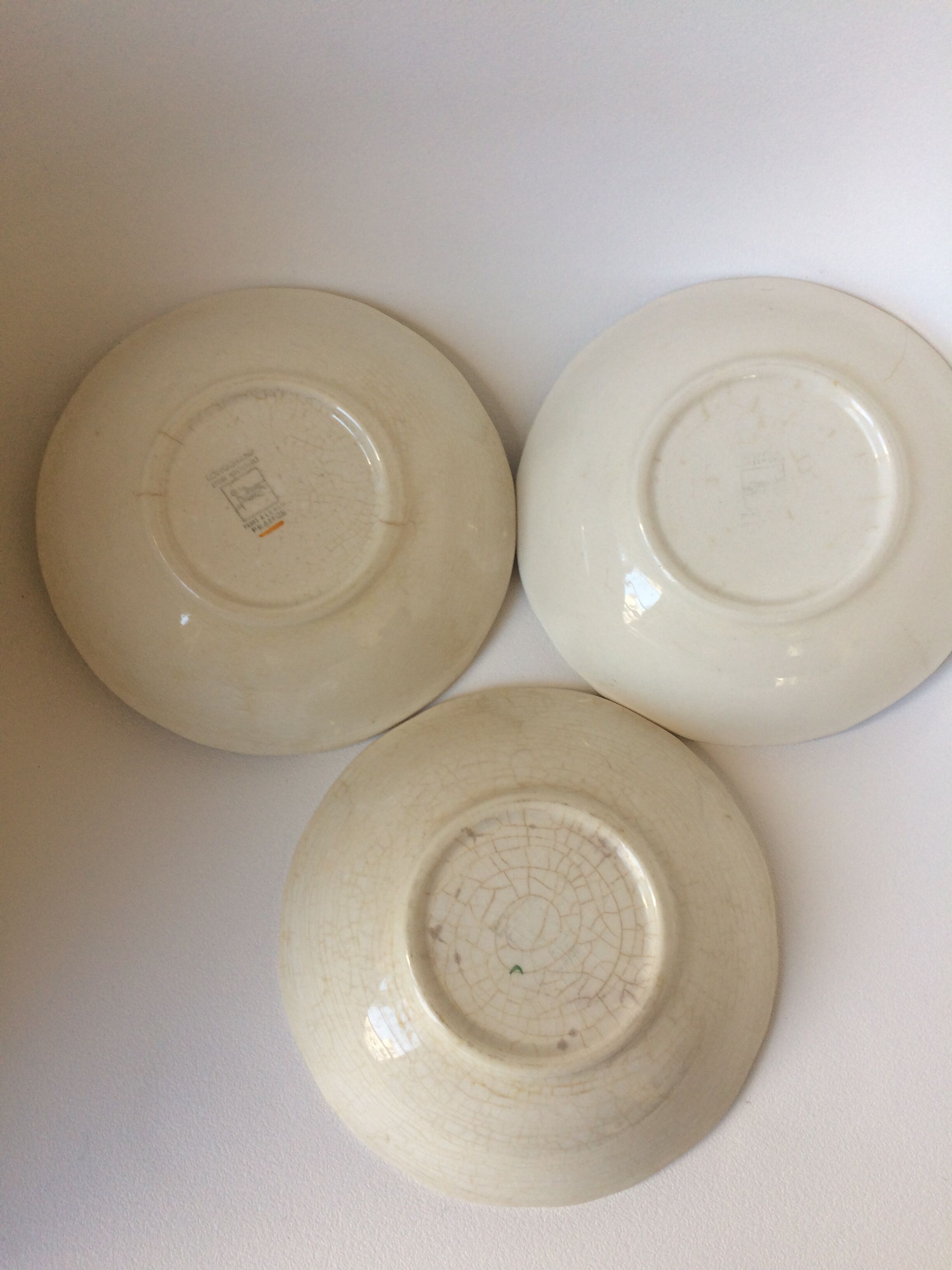 Trio of bowls faïence de Longchamp