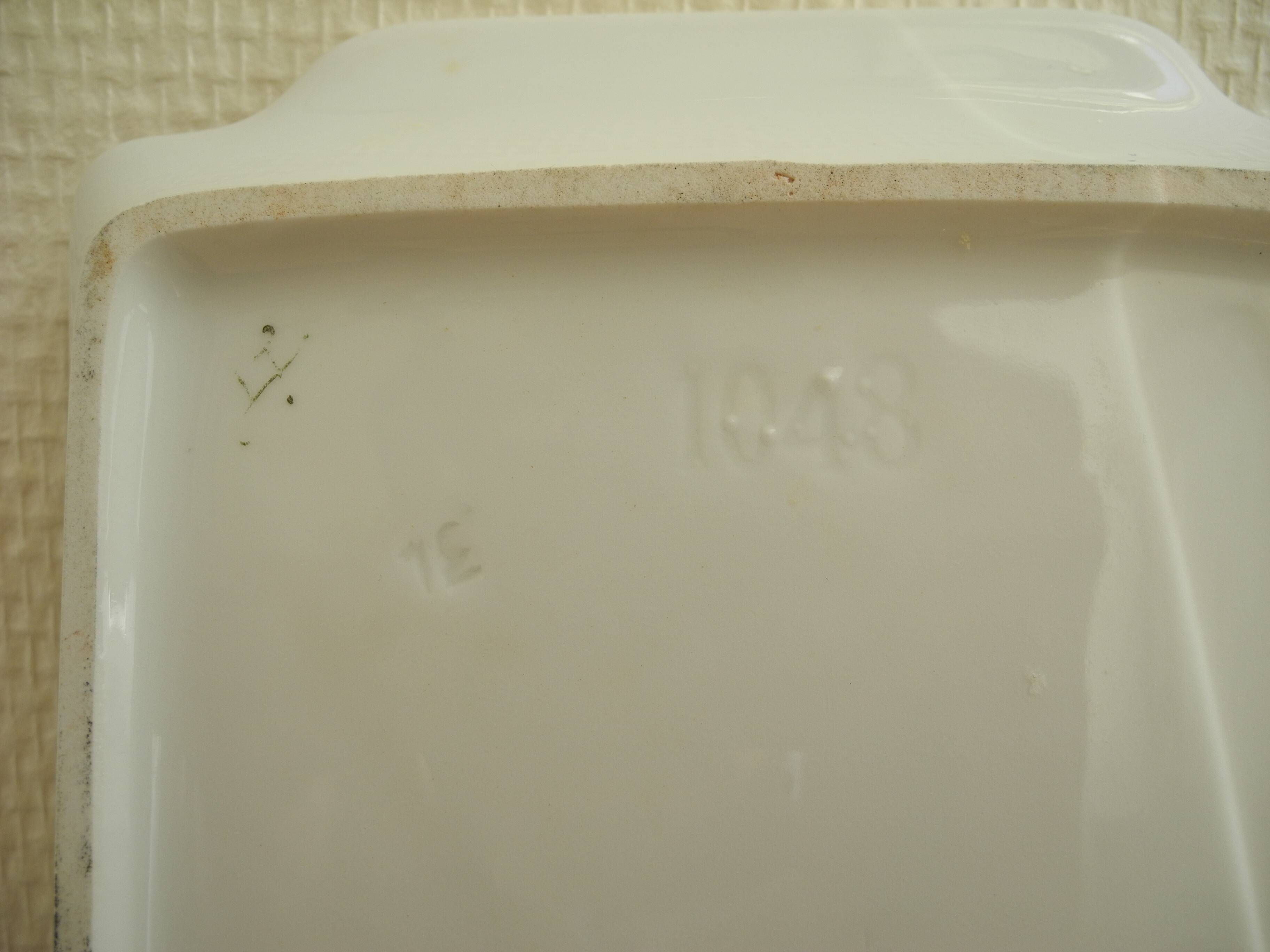 Antique earthenware cake dish gilt art table antique earthenware cake dish