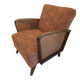 Art Deco armchair with caning