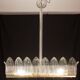 Luxury Large Size Art Decò Chandelier By Barovier e Toso, Murano Glass, 1940
