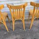 (Lot) 4 Bistro Chairs Light Oak