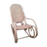 Rocking-chair en bois de cannage