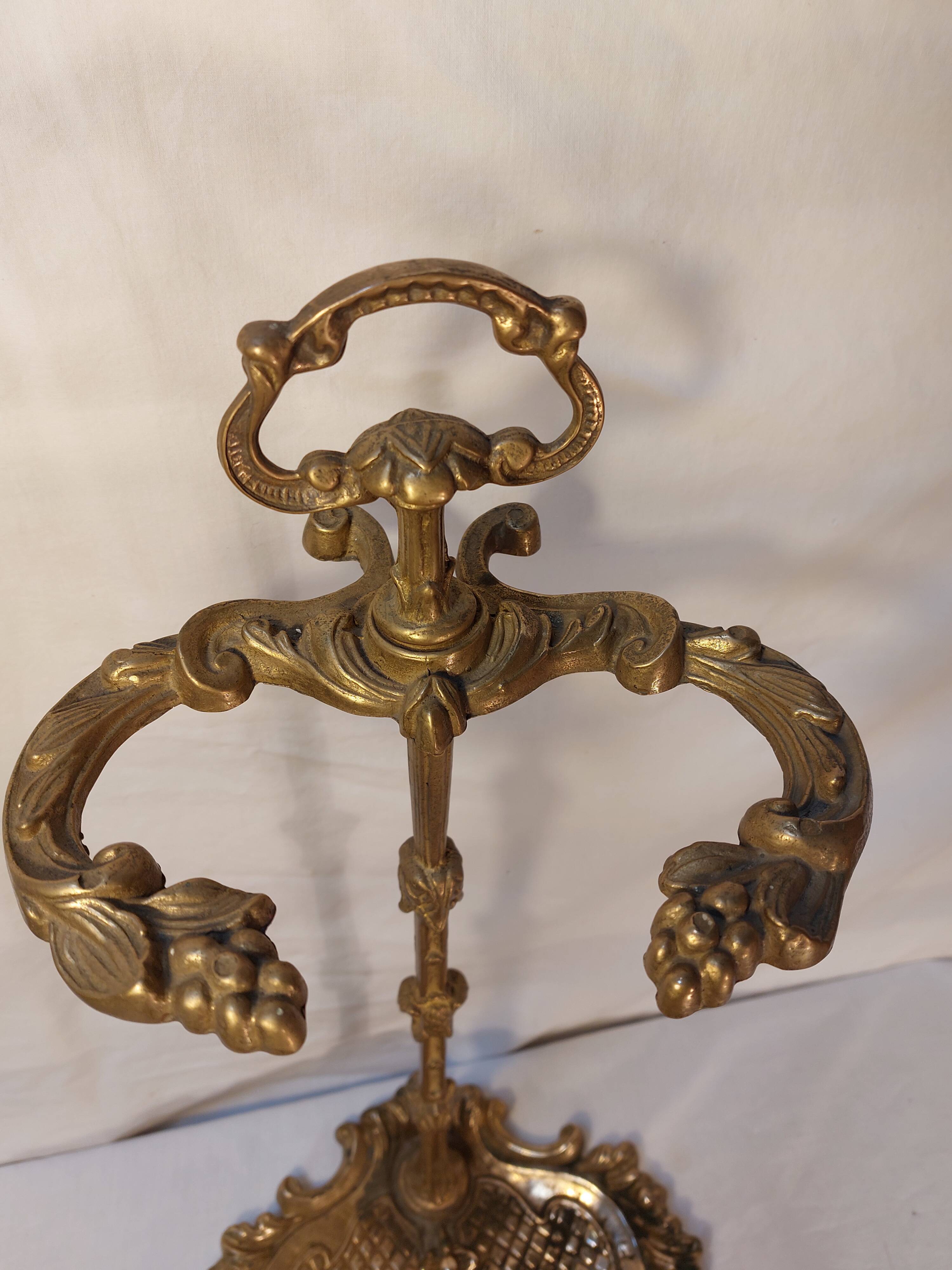 Gilded brass fireplace servant 2 elements