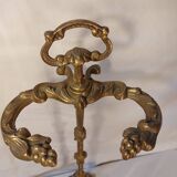 Gilded brass fireplace servant 2 elements