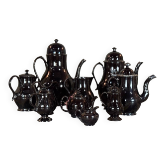 Lot of black earth from Namur, 18th century