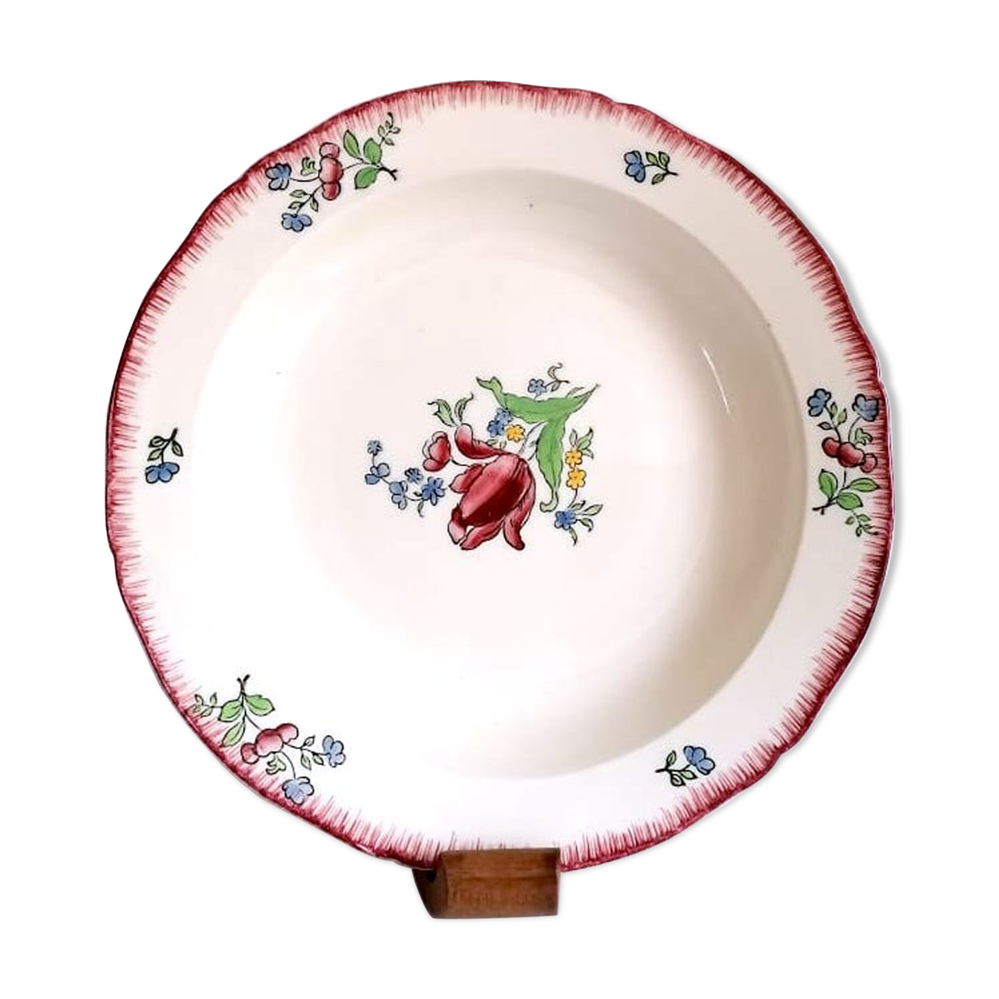 Gien earthen earthenware dish lorraine model