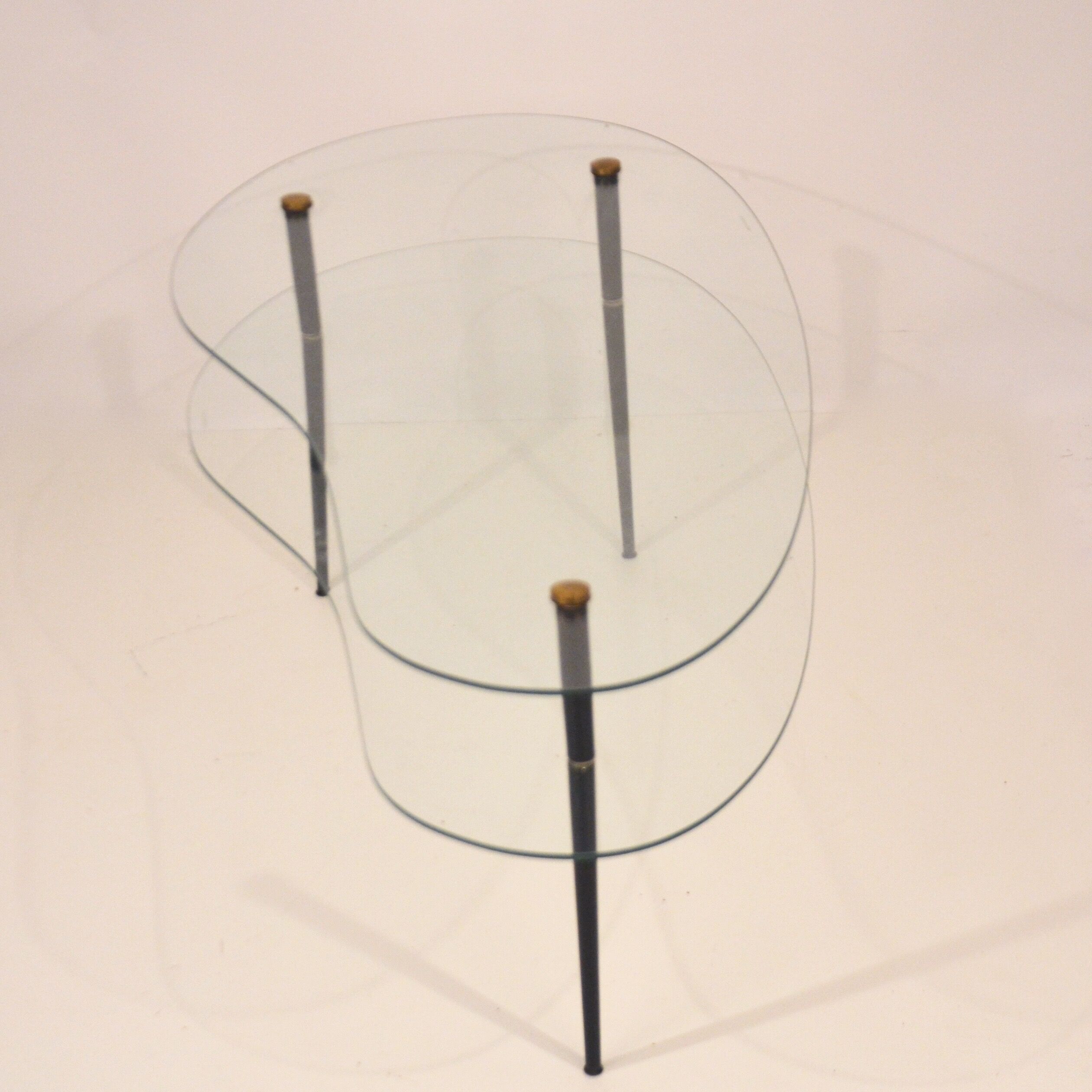 Modernist glass coffee table