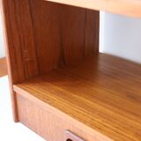 Wall-mounted bedside table with drawer, Scandinavian, 1960.