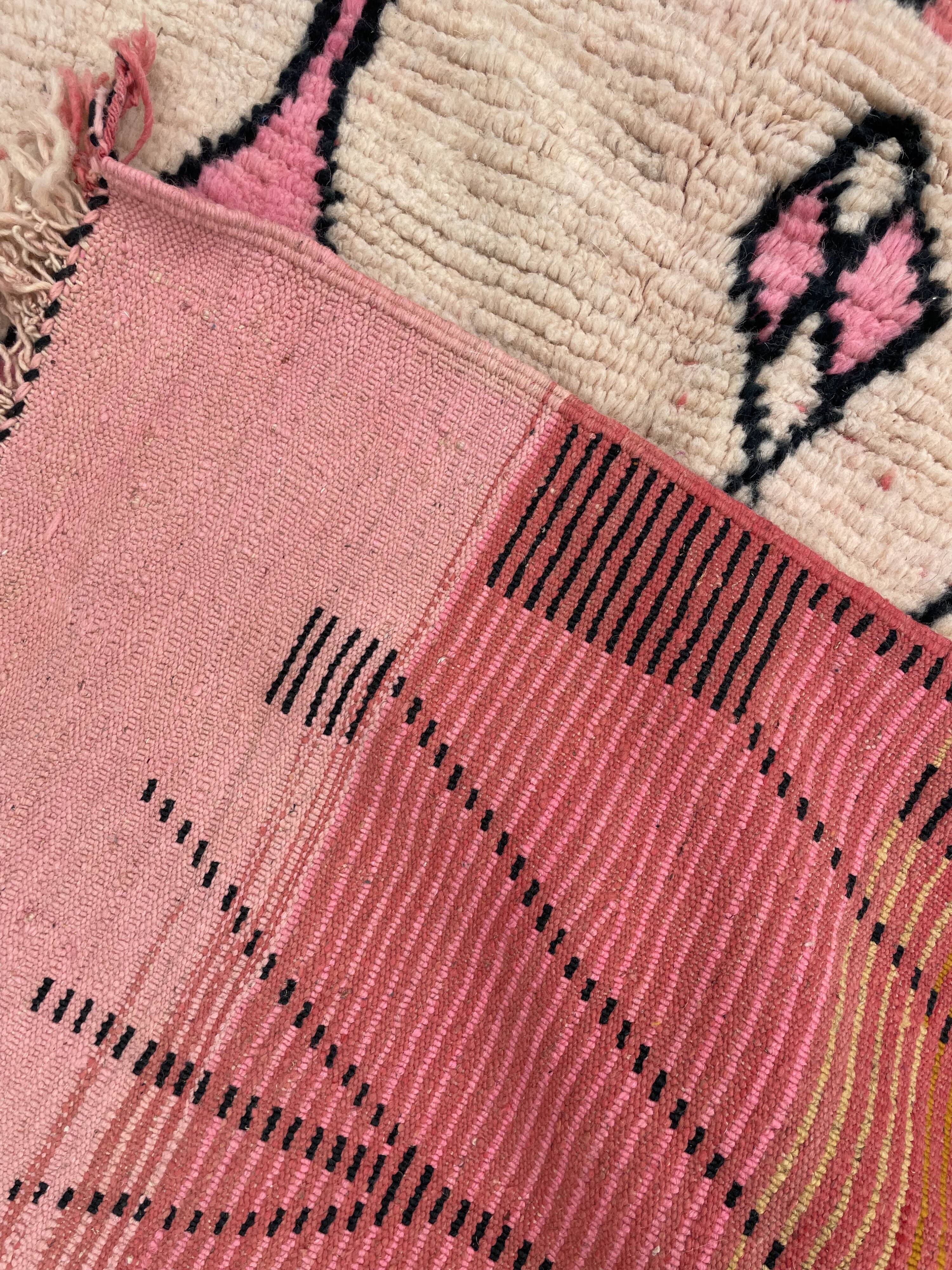 Living room rug berbere Boujad wool