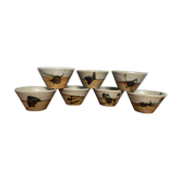 7 ceramic bowls pottery la Colombe