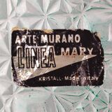 Pink and Green Centerpiece in Murano Glass by Linea Arte Murano 1960