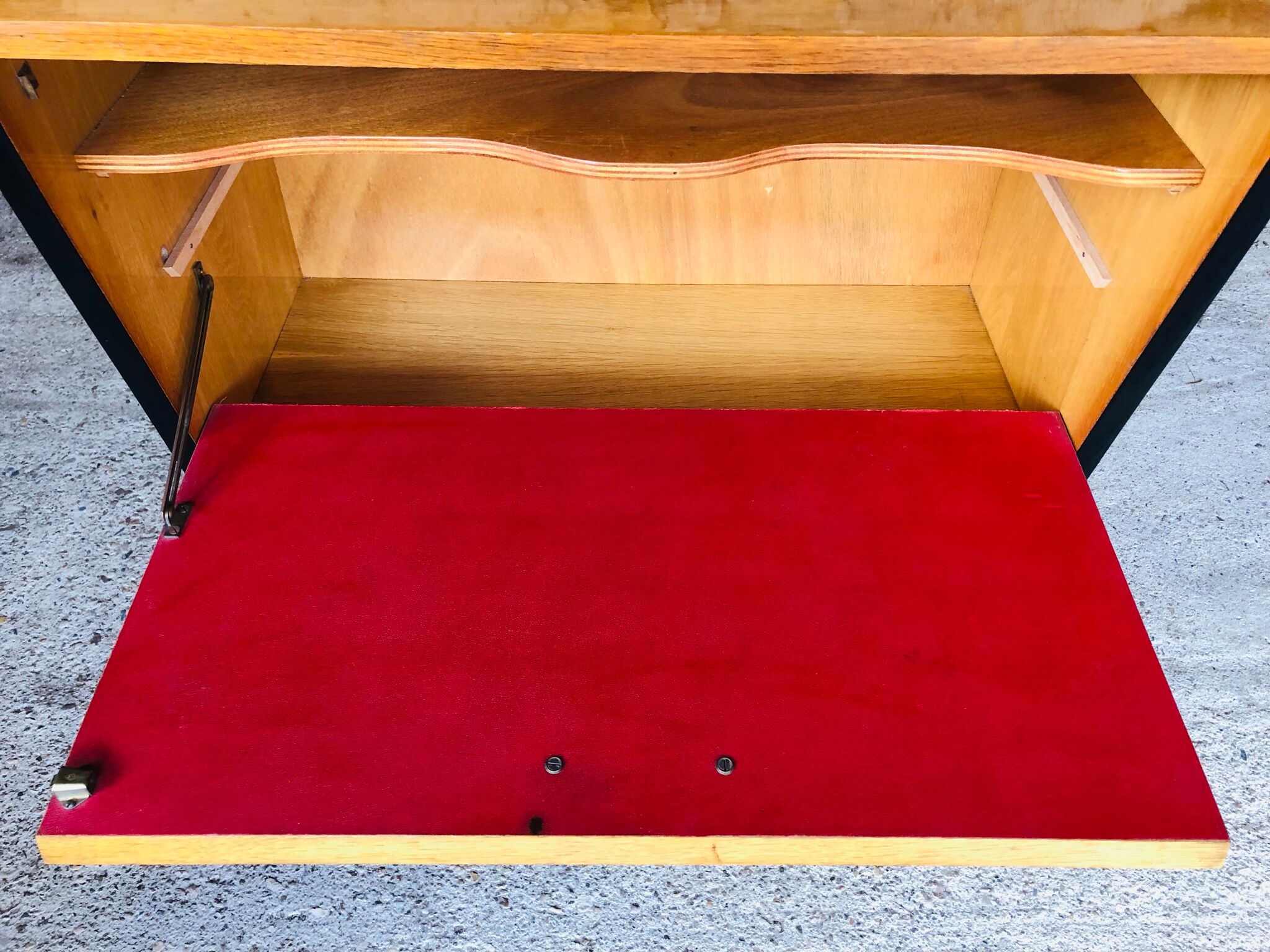 Compartment storage cabinet, TV stand, 60s