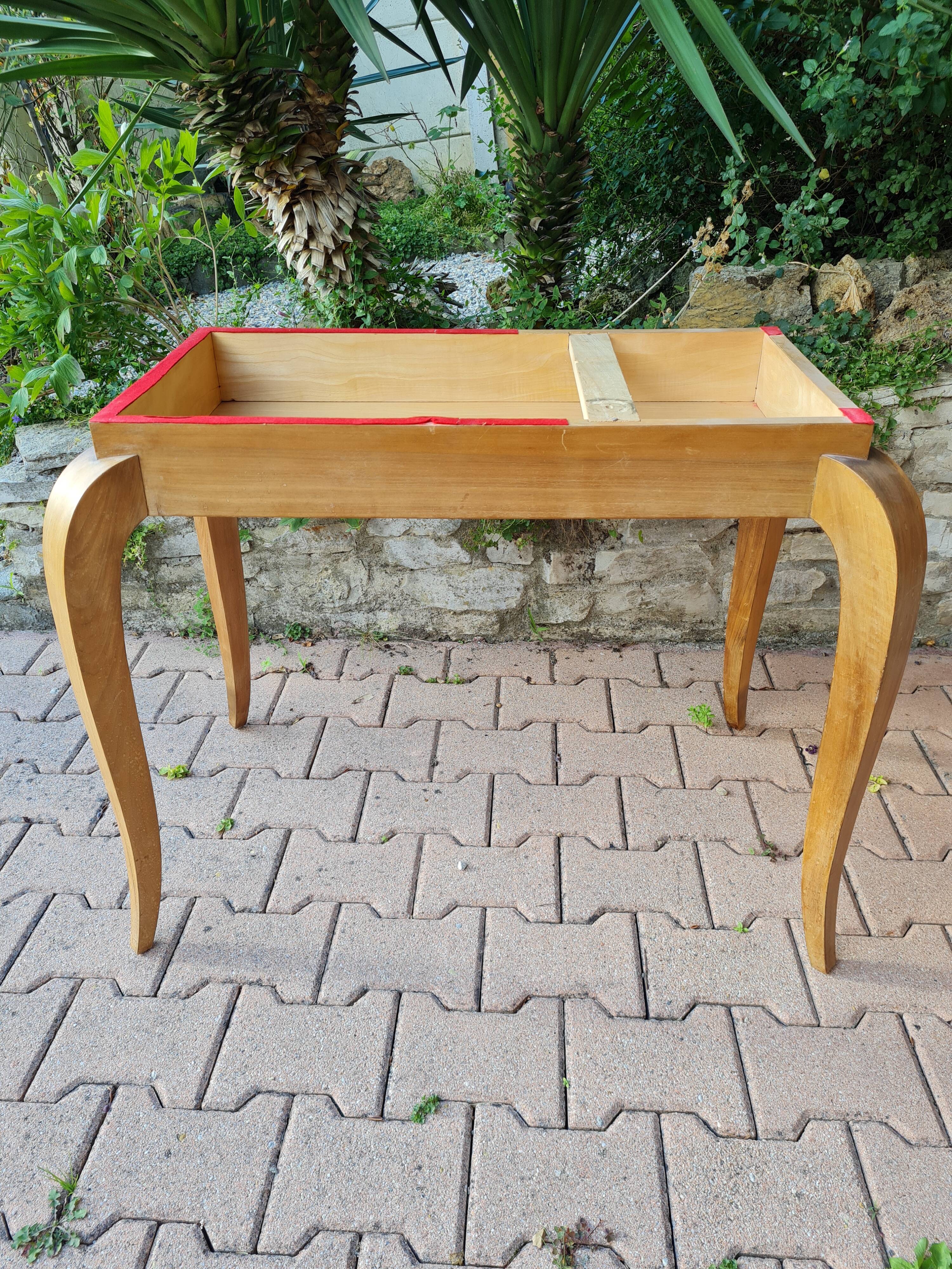 table wallet veneer wood 50s