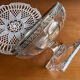 Standing cut square glass base