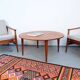 Table basse vintage Wikkelso en teck, années 60-70.