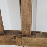 Antique solid wood chair with caning, country house style.