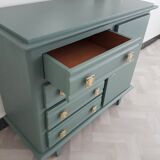 Gray art deco commode