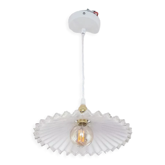 Vintage opaline pendant lamp