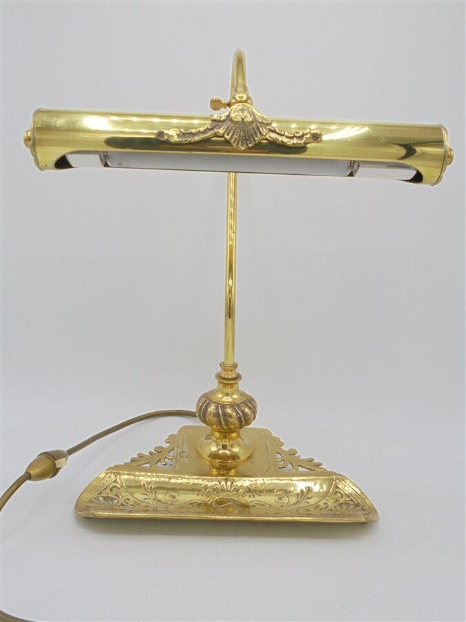 Brass desk lamp