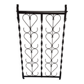 Mid century wall mounted wrought iron coat and hat rack, 1960s