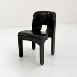 Chaise Universale noire modèle 4867 par Joe Colombo pour Kartell, 1970