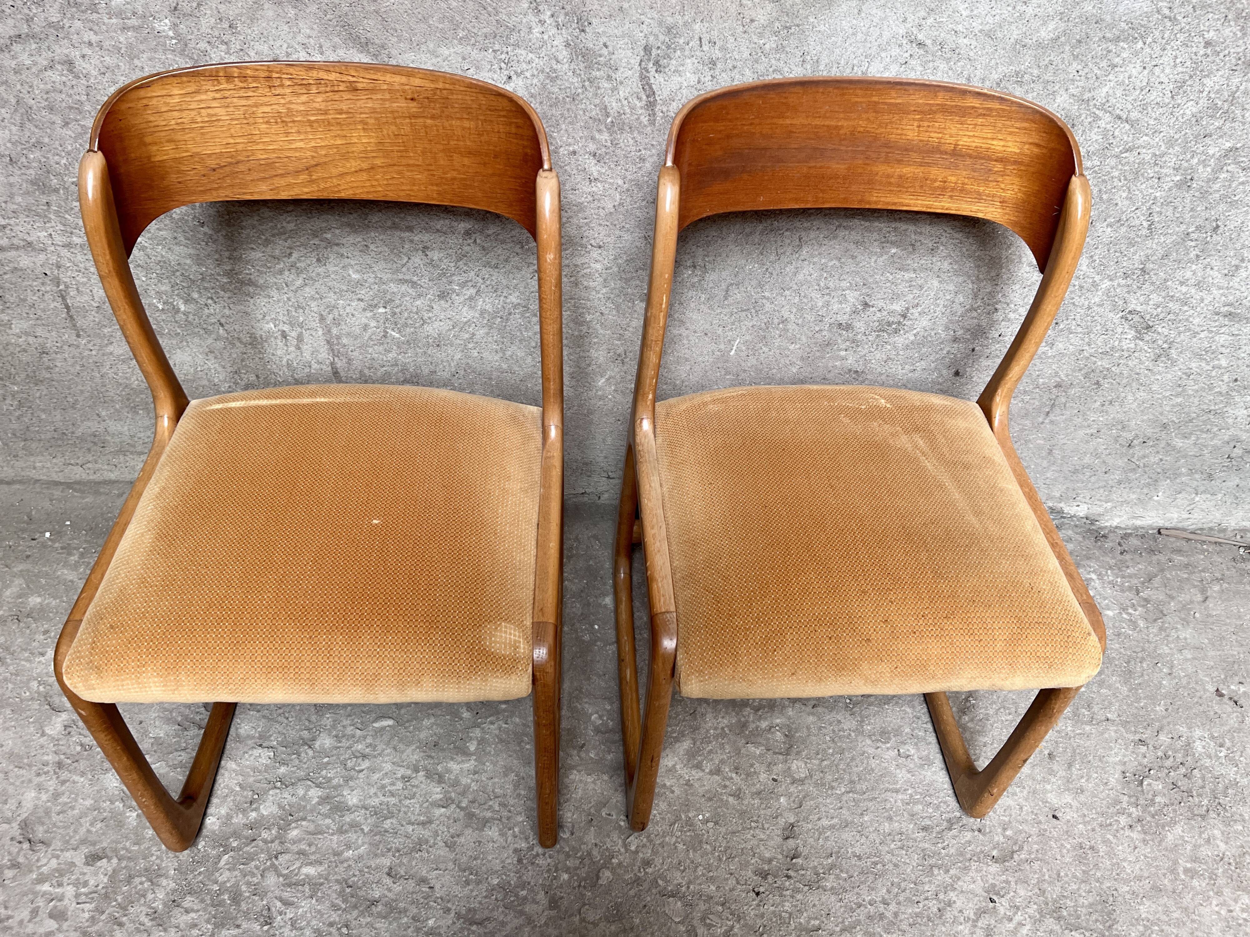 Pair of Baumann Traineau chairs