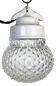 Vintage White Porcelain Pendant Light, 1970s