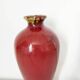 Chinese red ceramic vase 23 cm