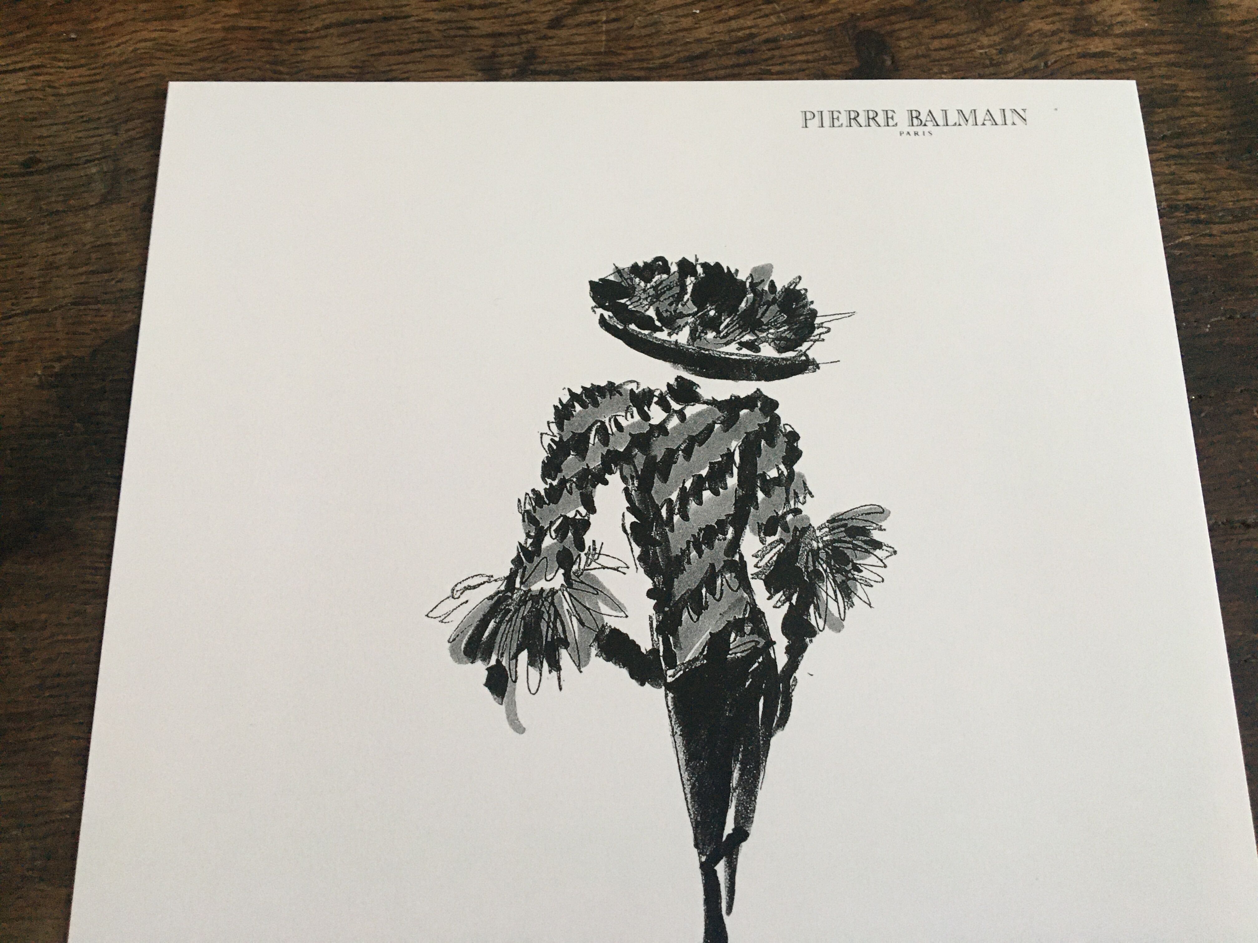 Illustration and press fashion photography "Pierre Balmain"