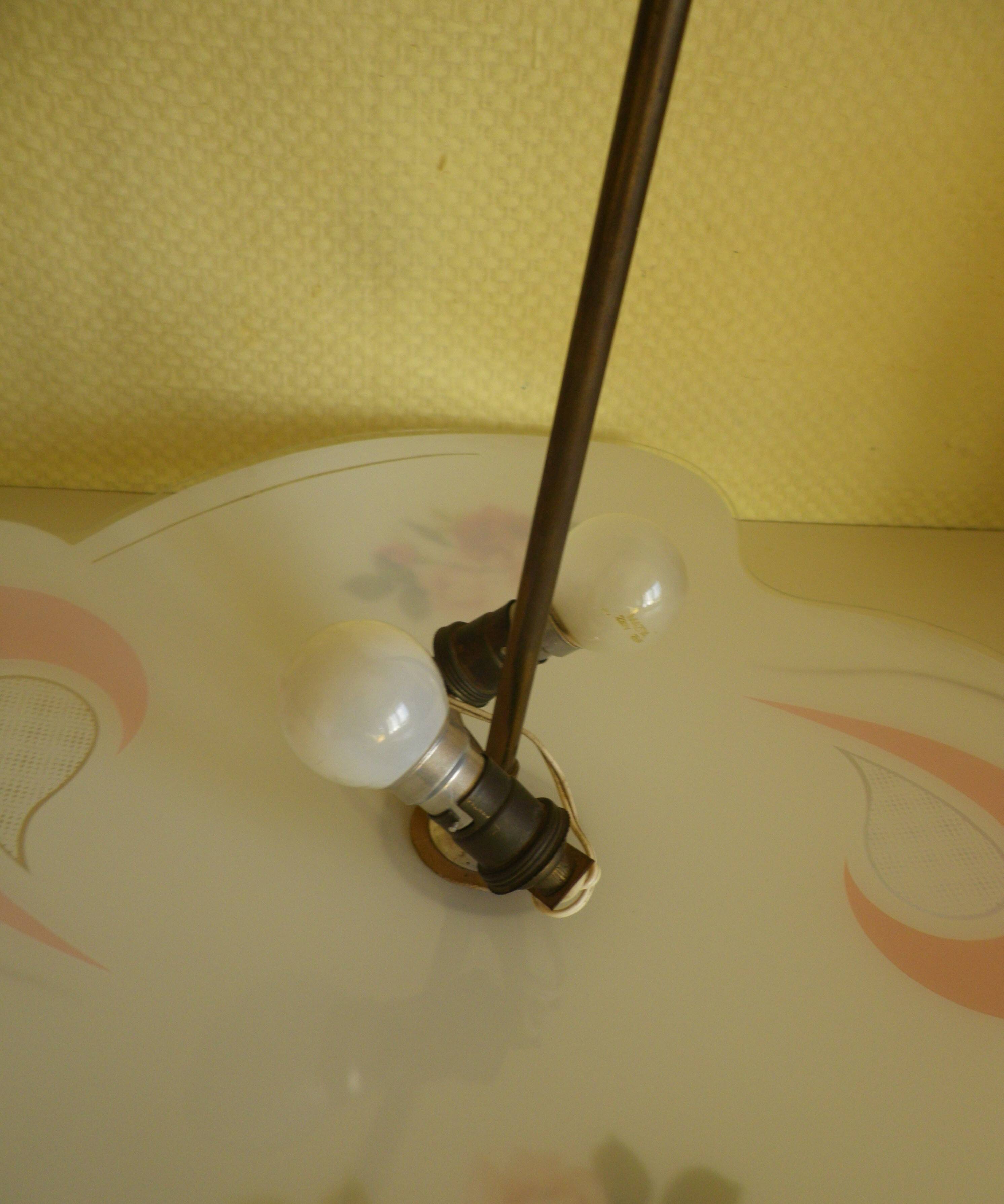 Suspension Mid-Century, Rhodoid, Free Form, Italy, 1950s