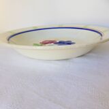 1 vintage hollow round plate from the Gien factory, model Robinson 2106106.