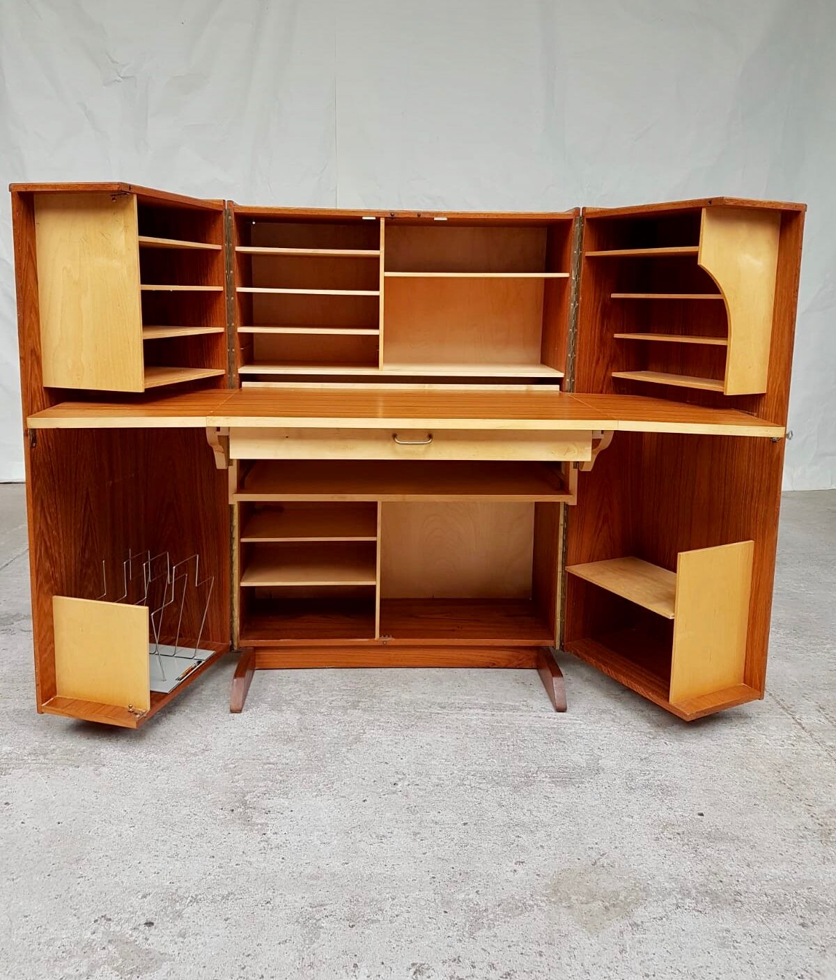Mid century Norwegian desk-in-a-box by Pfeiffer