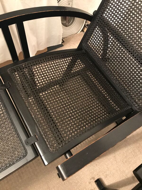 Paire de chaises longues arc