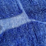 Large new blue Moroccan wool rug, 200x300 cm