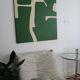 Art abstrait organique vert