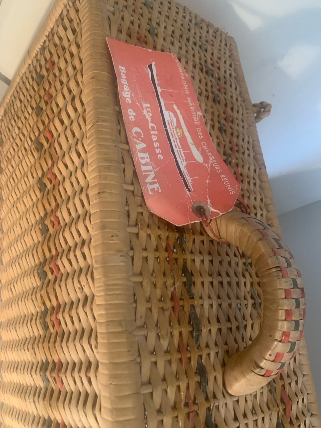 Rattan suitcase
