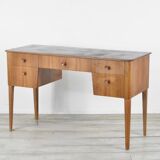 Midcentury gordon russell walnut and beech desk / console table. vintage modern / retro / danish sty